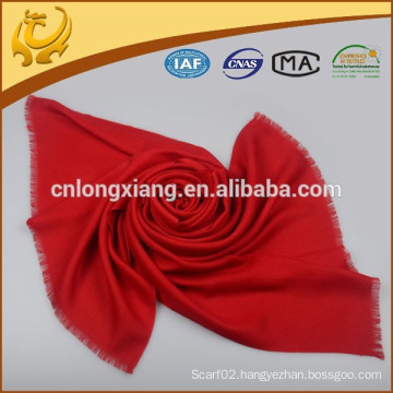 New Design Factory Price Reversible Herringbone Red Wool Scarf
